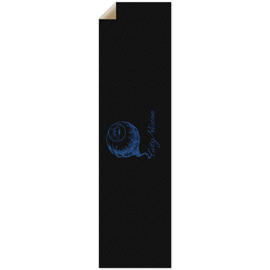 Black & Blue Glitter Logo Griptape