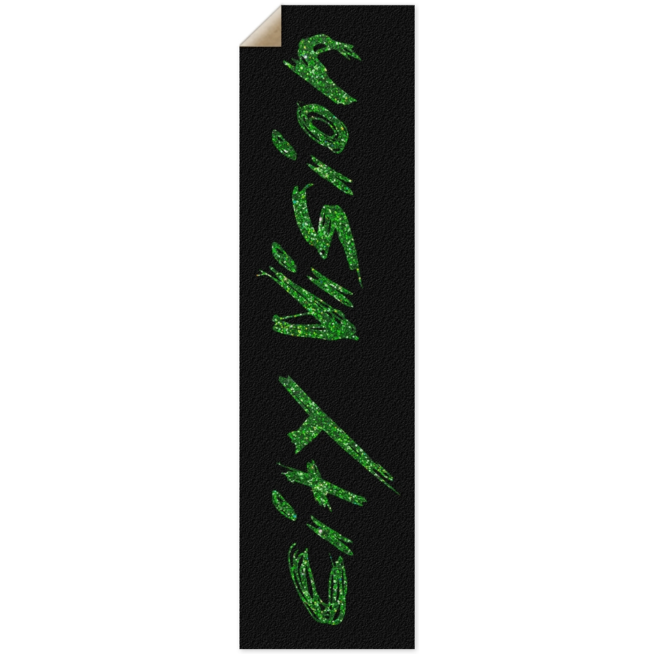 Black & Green Glitter Name Griptape