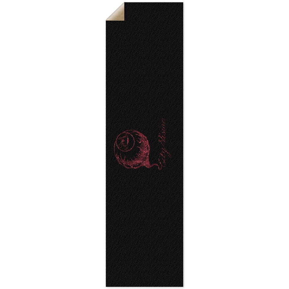 Black & Red Glitter Logo Griptape