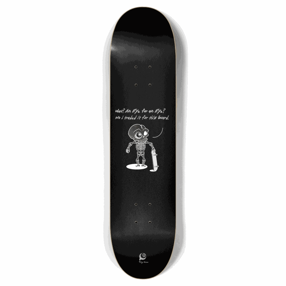 An Eye For An Eye Black 7.87 City Vision Skateboards