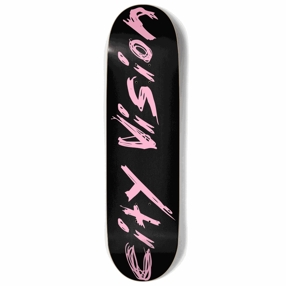 Black and Pink Name 9.00 City Vision Skateboards