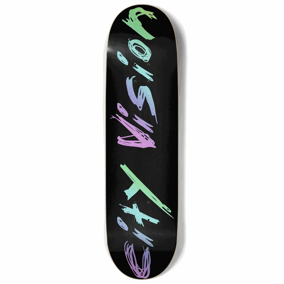 Black and Rainbow Glitter Name 9.00 City Vision Skateboards