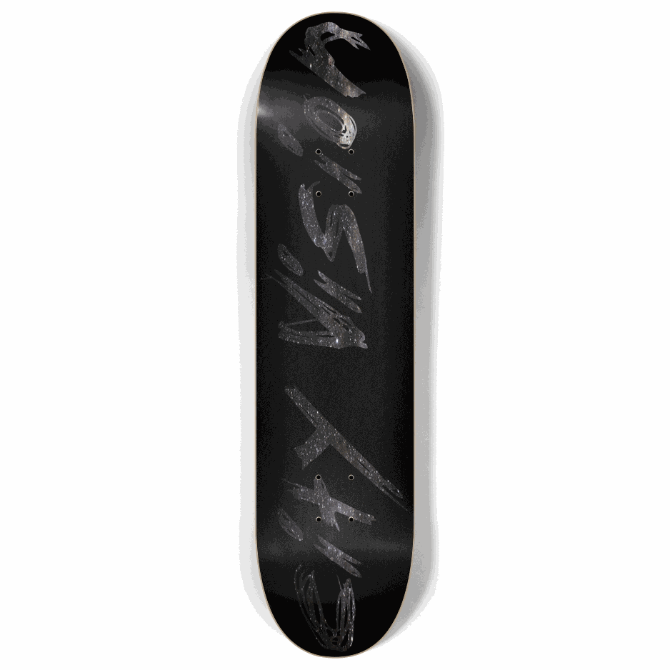 Skateboard - Black and Stars Name 8.00 by City Vision Skateboards (8.00)