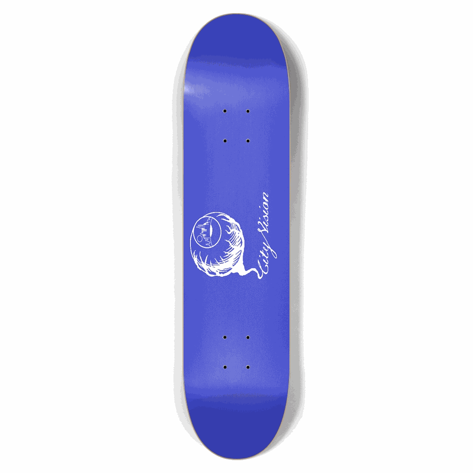 Blue and White Logo 7.62 City Vision Skateboards City Vision Skateboards 7.62