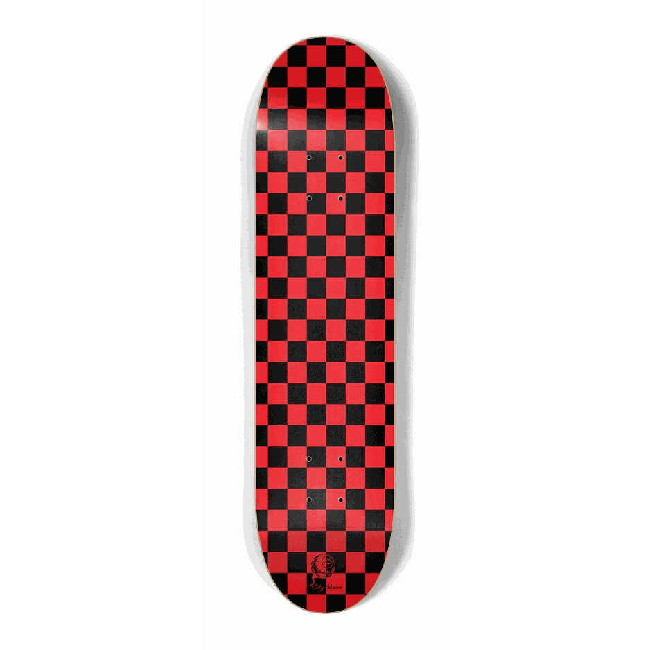 Checkered Red Mini 7.25 City Vision Skateboards