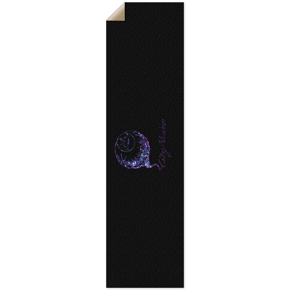 Black & Dark Glitter Logo Griptape