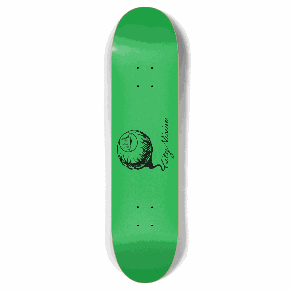 Green and Black Logo 7.87 City Vision Skateboards City Vision Skateboards 7.87