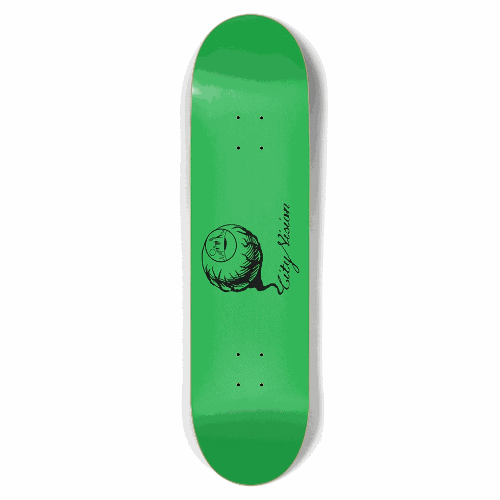 Green and Black Logo 8.50 City Vision Skateboards City Vision Skateboards 8.50