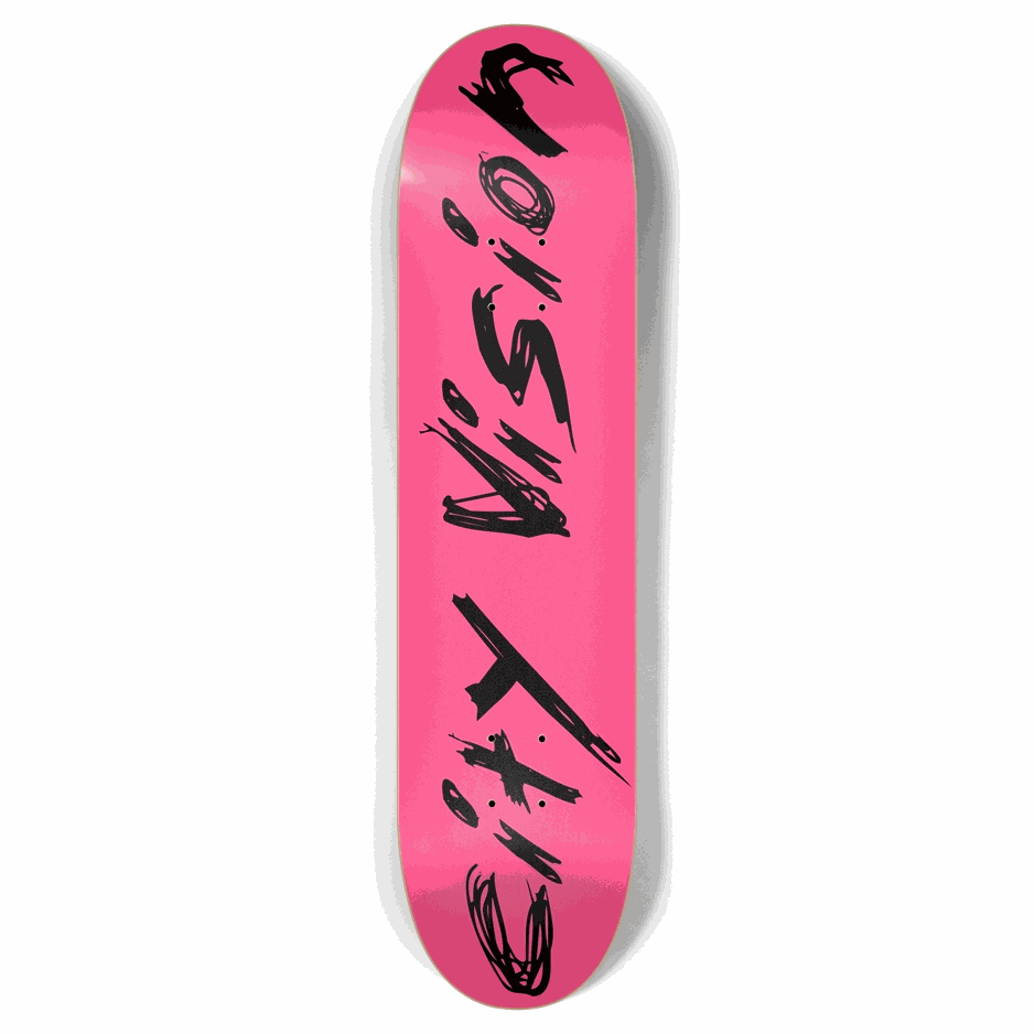 Hot Pink and Black Name 7.87 City Vision Skateboards City Vision Skateboards 7.87