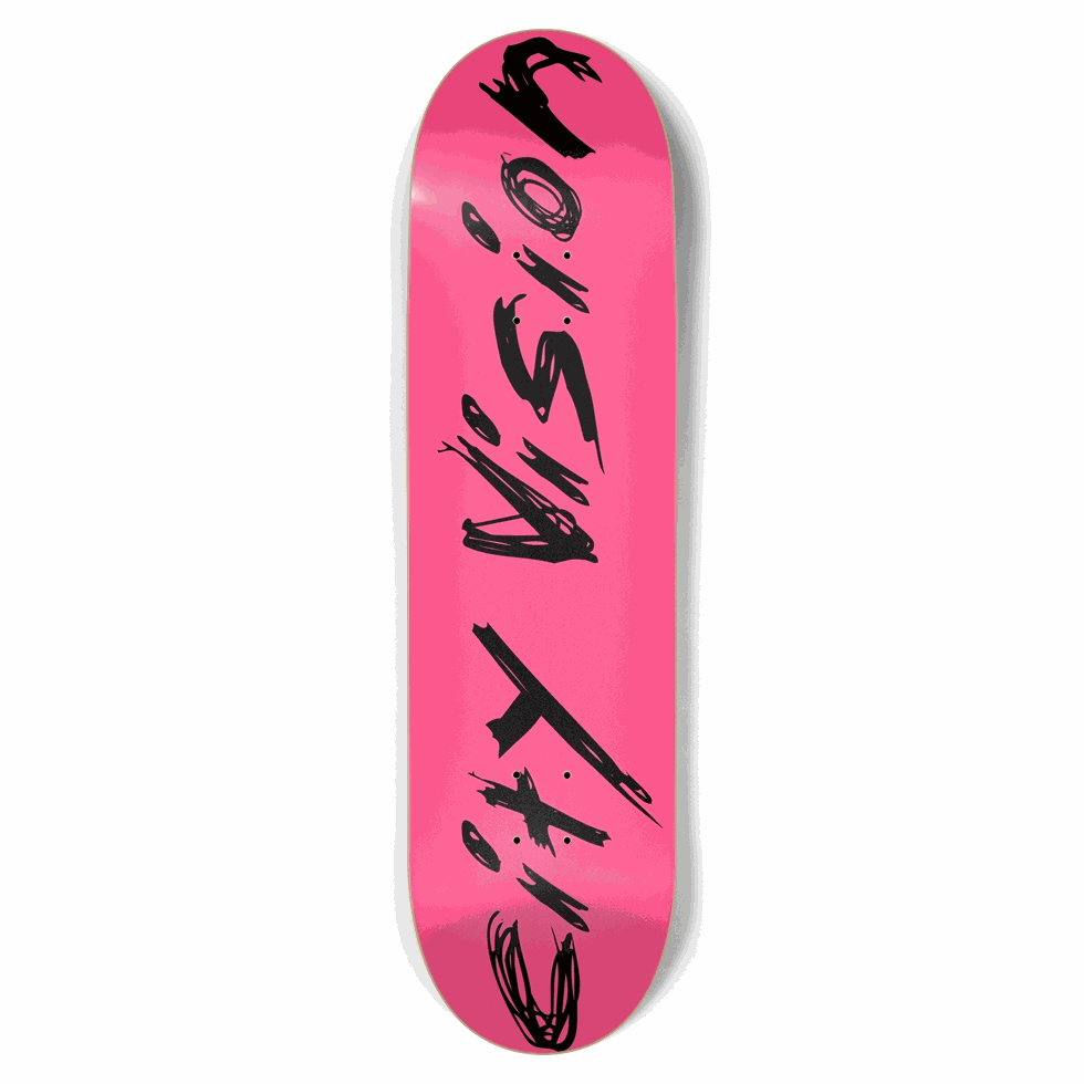 Hot Pink and Black Name 8.75 City Vision Skateboards City Vision Skateboards 8.75
