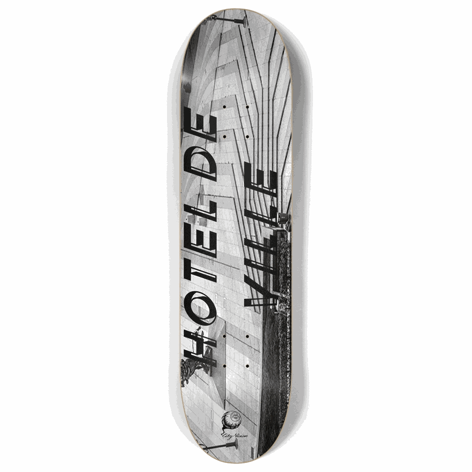 Skateboard - Hotel de Ville (Lyon, France) 8.00 by City Vision Skateboards (8.00, Parks)