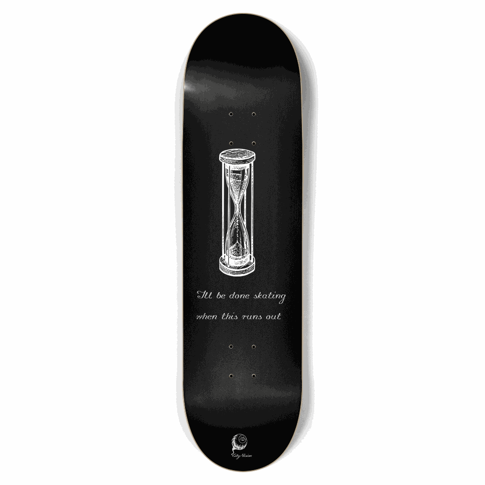 Hour Glass Black 8.75 City Vision Skateboards City Vision Skateboards 8.75