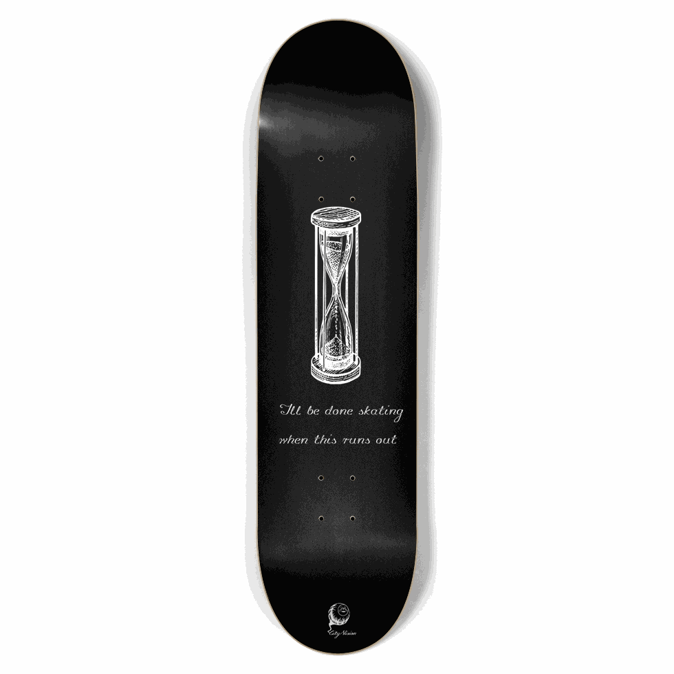 Hourglass Black 8.50 City Vision Skateboards
