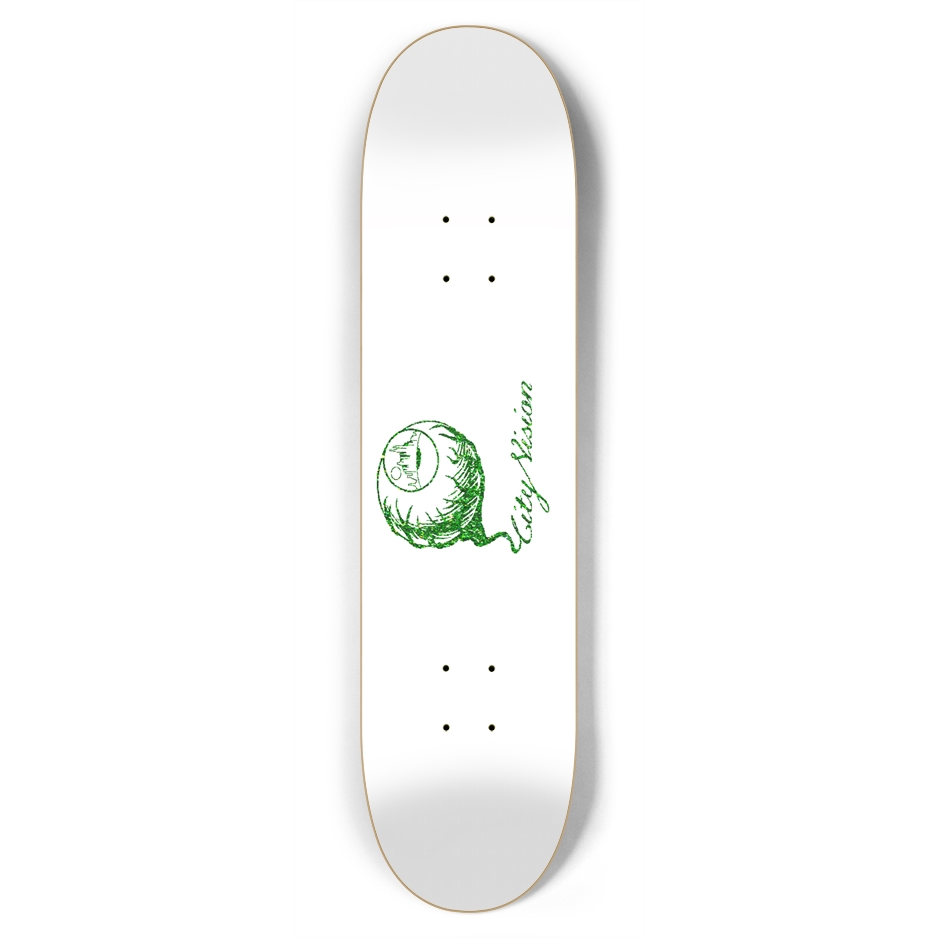 White and Green Glitter Logo 7.75