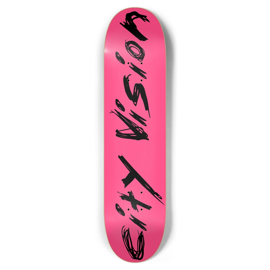 Hot Pink and Black Name 7.75