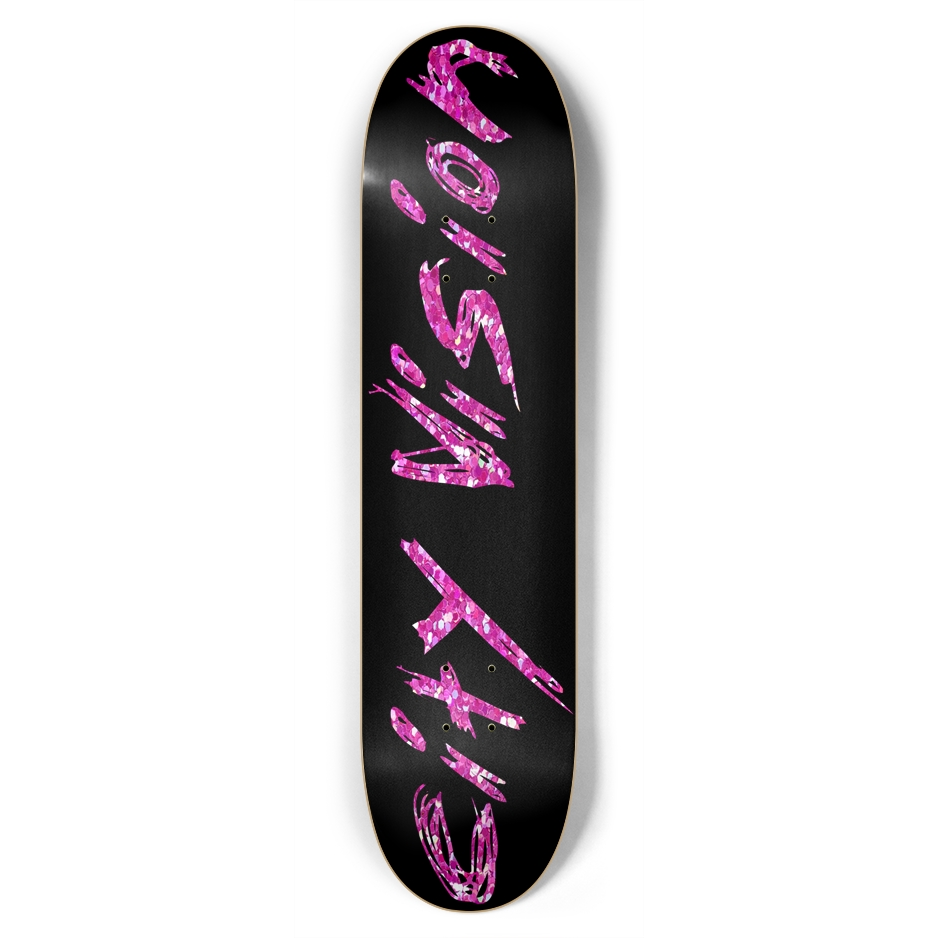 Black and Pink Glitter Name 7.75