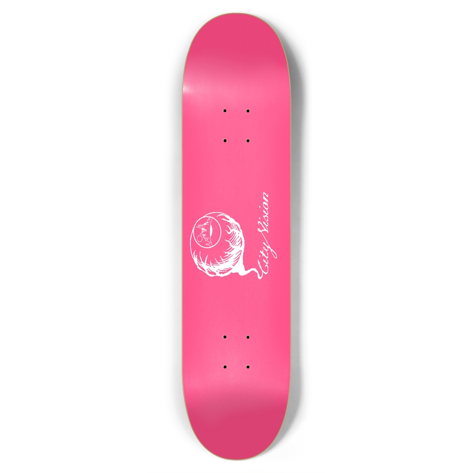 Hot Pink and White Logo 7.75