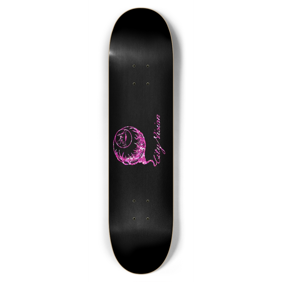 Black and Pink Glitter Logo 7.75