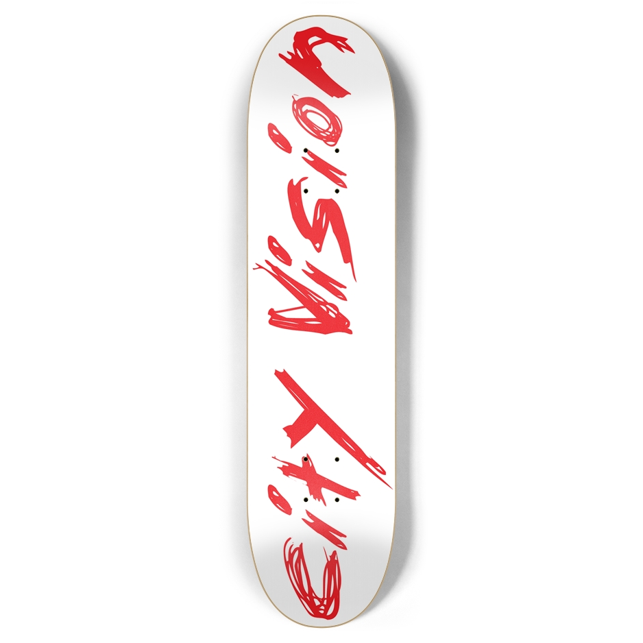 White and Red Name 7.87