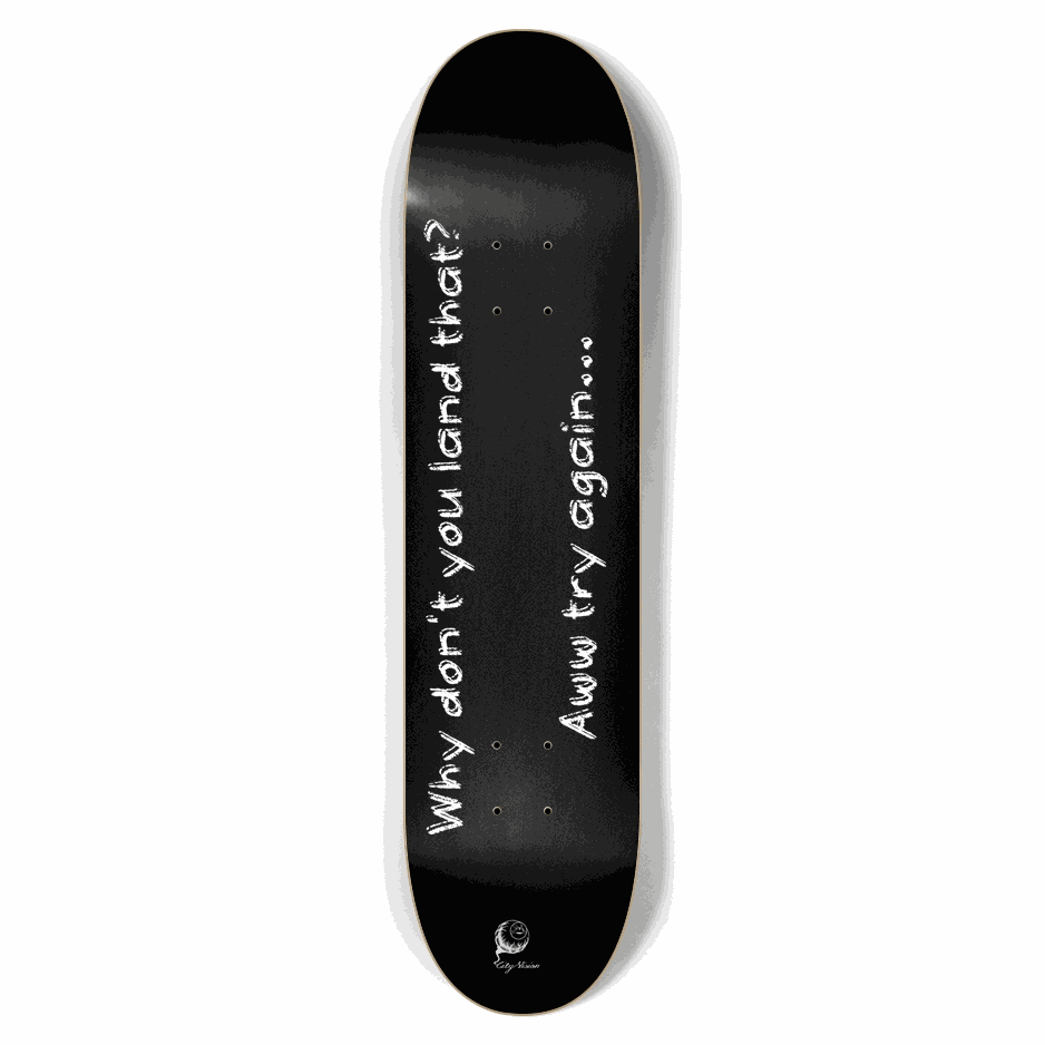 Land That Black 7.62 City Vision Skateboards