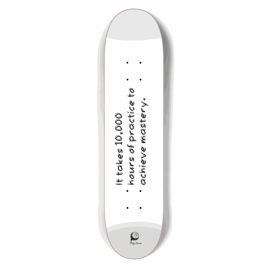 Mastery White 7.50 City Vision Skateboards City Vision Skateboards 7.50
