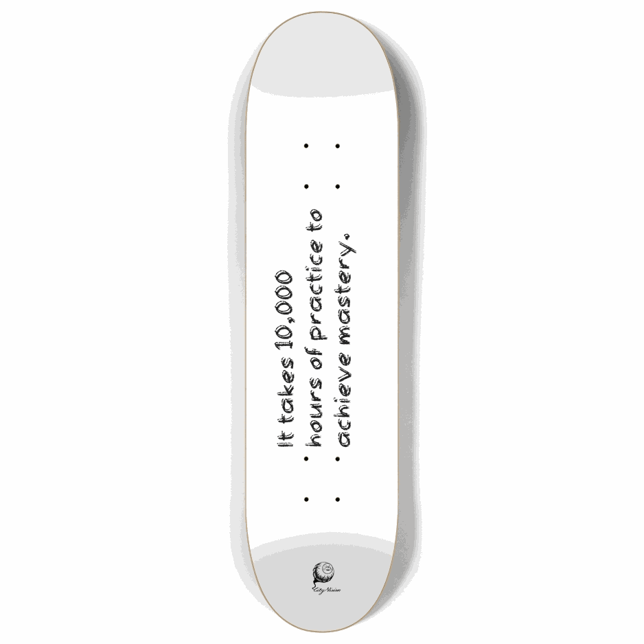 Mastery White 8.00 City Vision Skateboards City Vision Skateboards 8.00