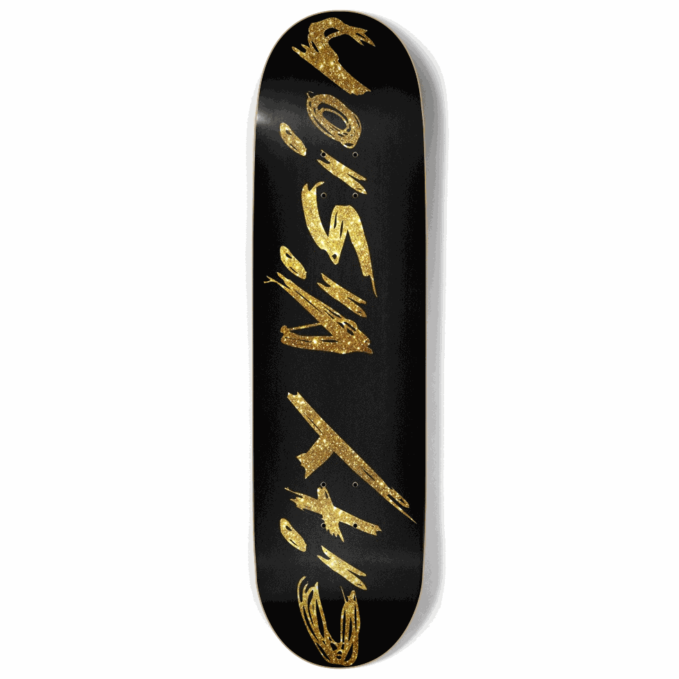 Name Gold Glitter 9.00 City Vision Skateboards