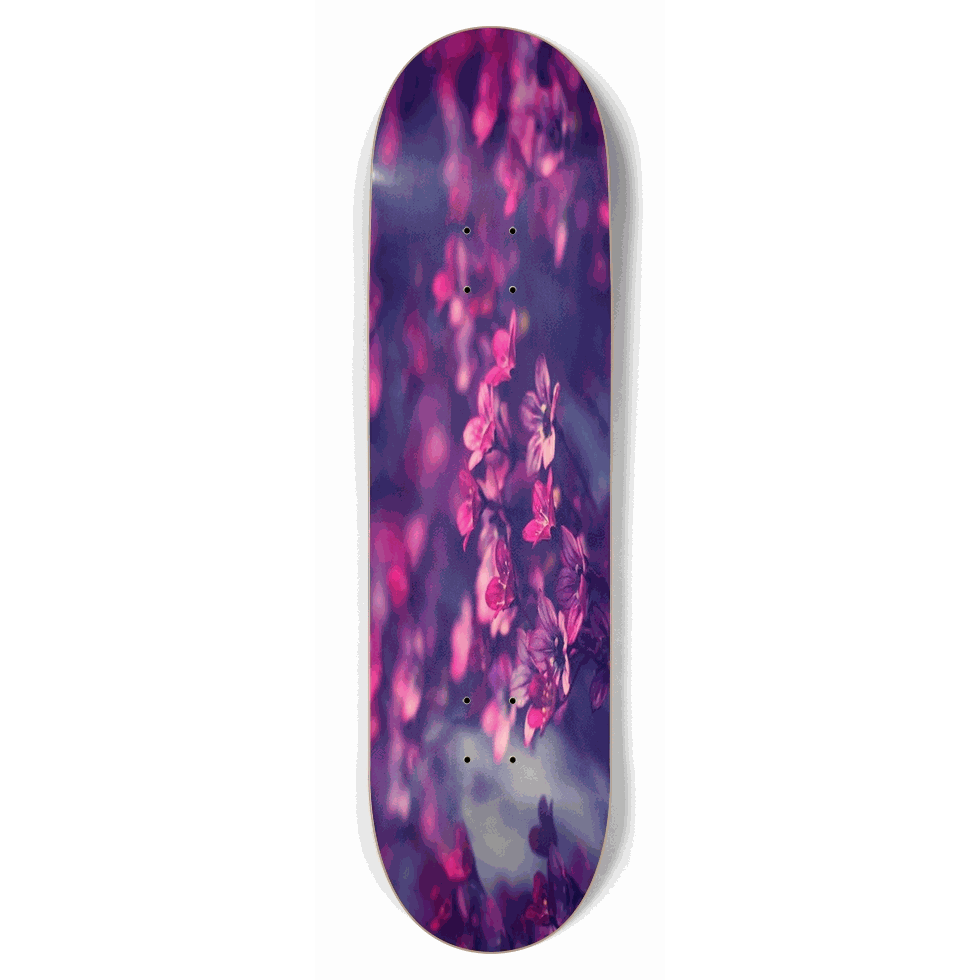 Purple Flowers 8.75 City Vision Skateboards