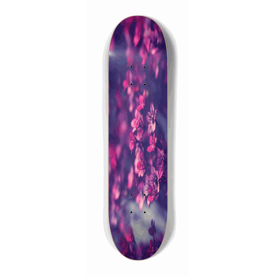 Purple Flowers Mini 7.25 City Vision Skateboards