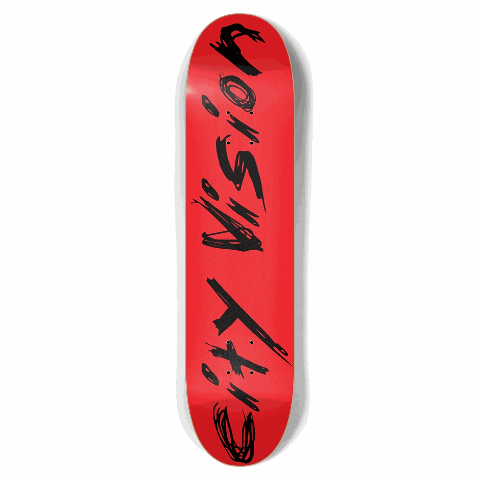Red And Black Name 7.62 City Vision Skateboards City Vision Skateboards 7.62