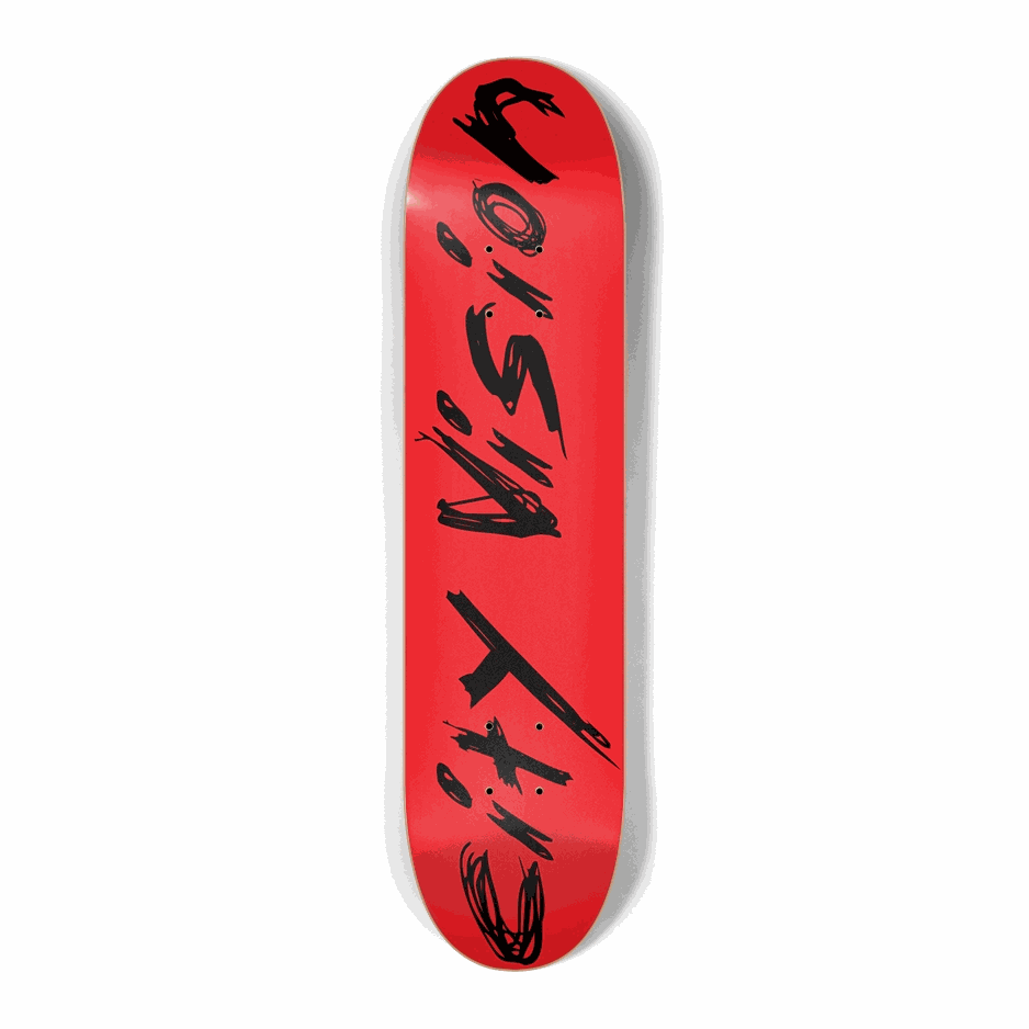 Red And Black Name Mini 7.25 City Vision Skateboards City Vision Skateboards 7.25