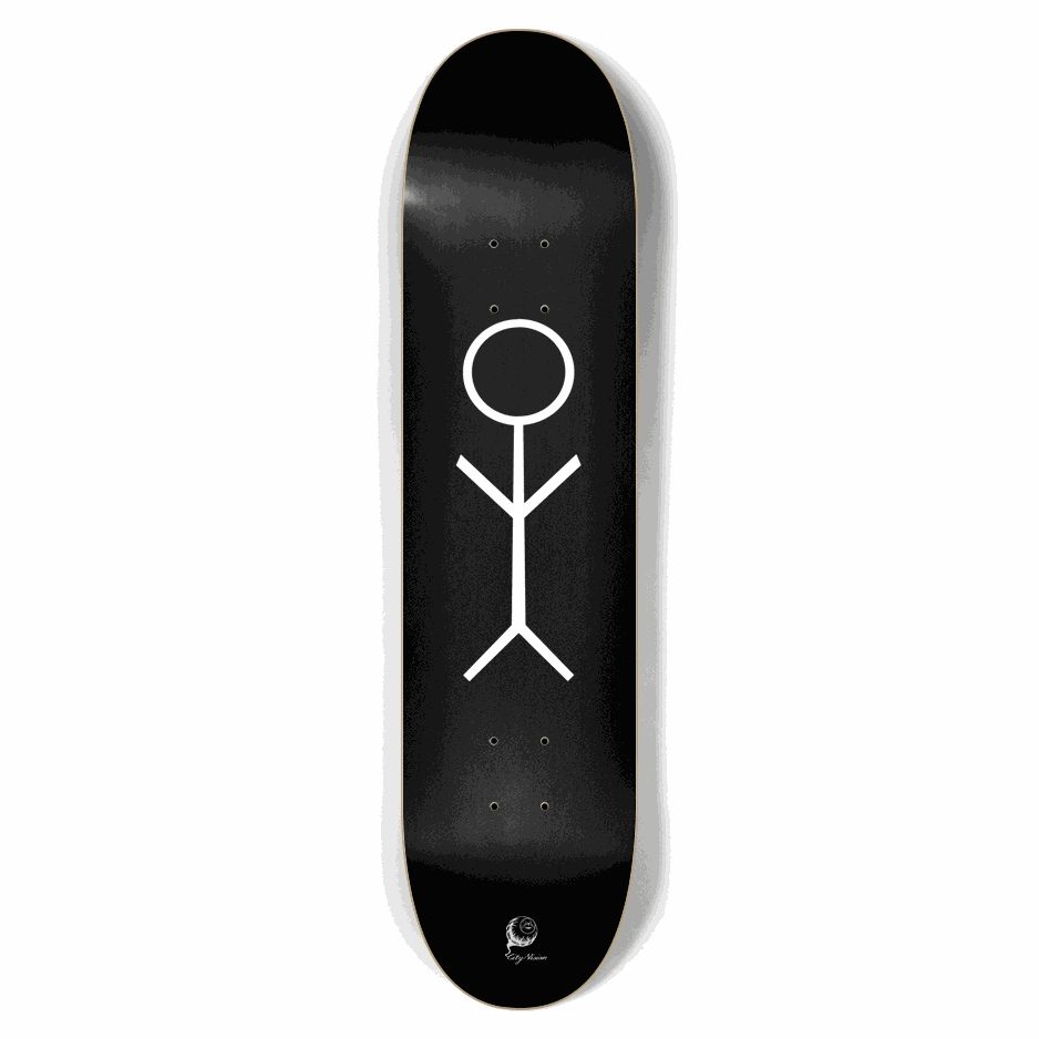 Stick Figure Black 7.62 City Vision Skateboards City Vision Skateboards 7.62