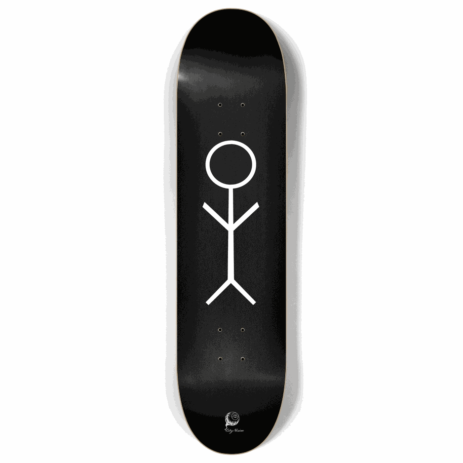 Stick Figure Black 8.00 City Vision Skateboards City Vision Skateboards 8.00