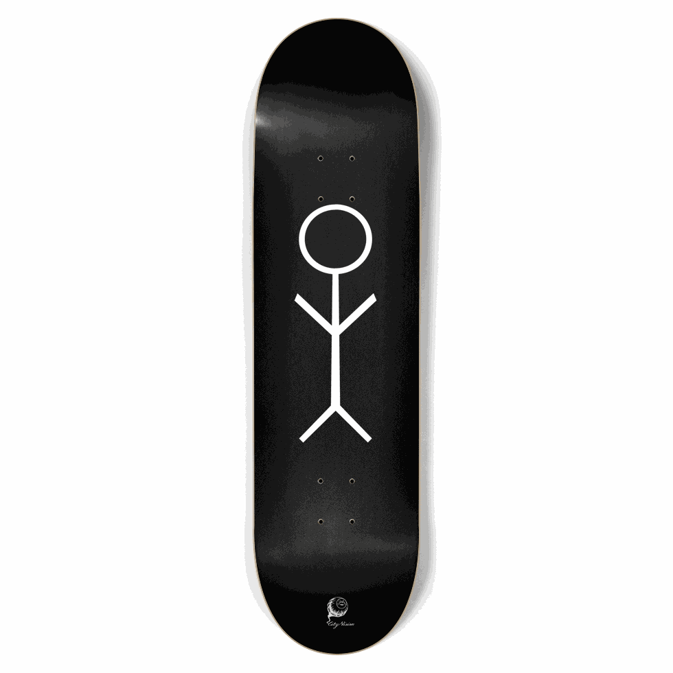 Stick Figure Black 8.75 City Vision Skateboards City Vision Skateboards 8.75