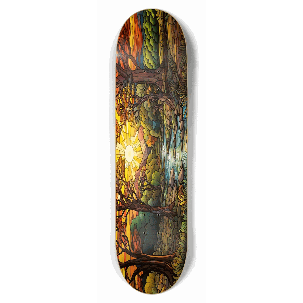 Sunset Stained Glass 8.50 City Vision Skateboards