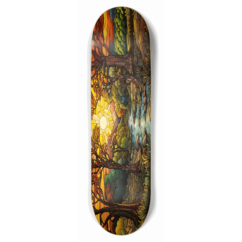 Sunset Stained Glass 8.75 City Vision Skateboards