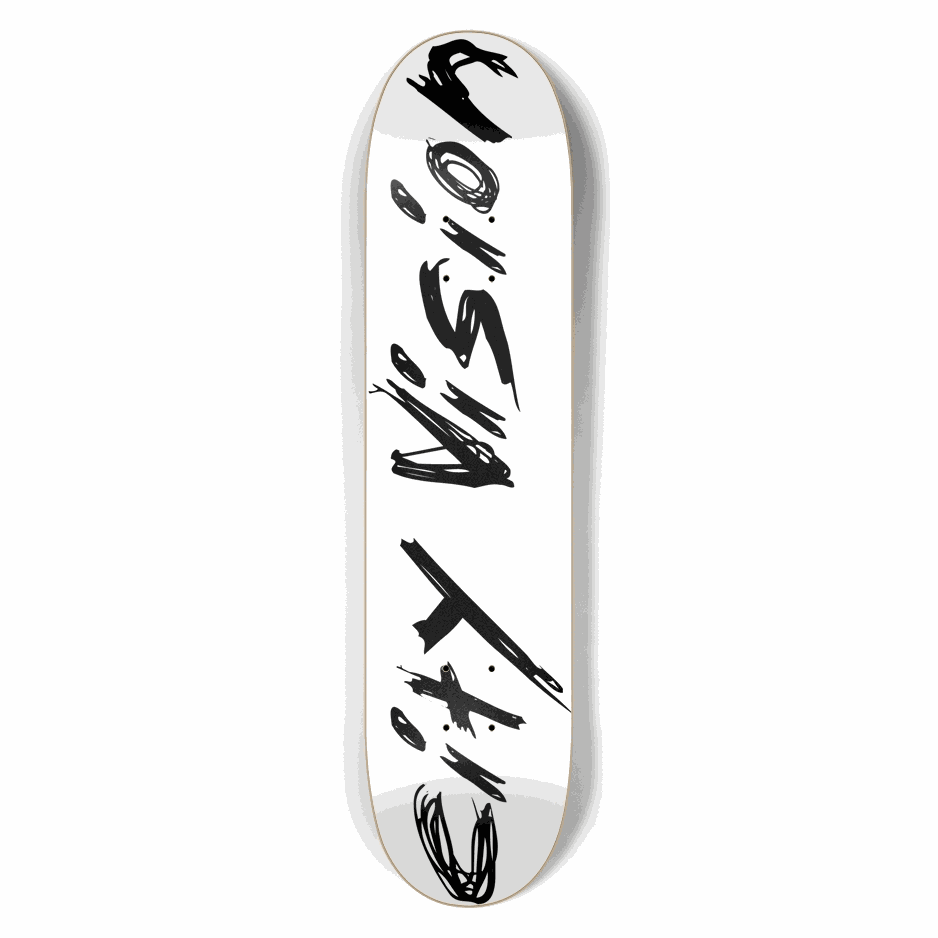 White and Black Name 7.50 City Vision Skateboards City Vision Skateboards 7.50
