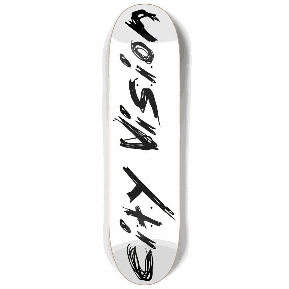White and Black Name 8.25 City Vision Skateboards City Vision Skateboards 8.25