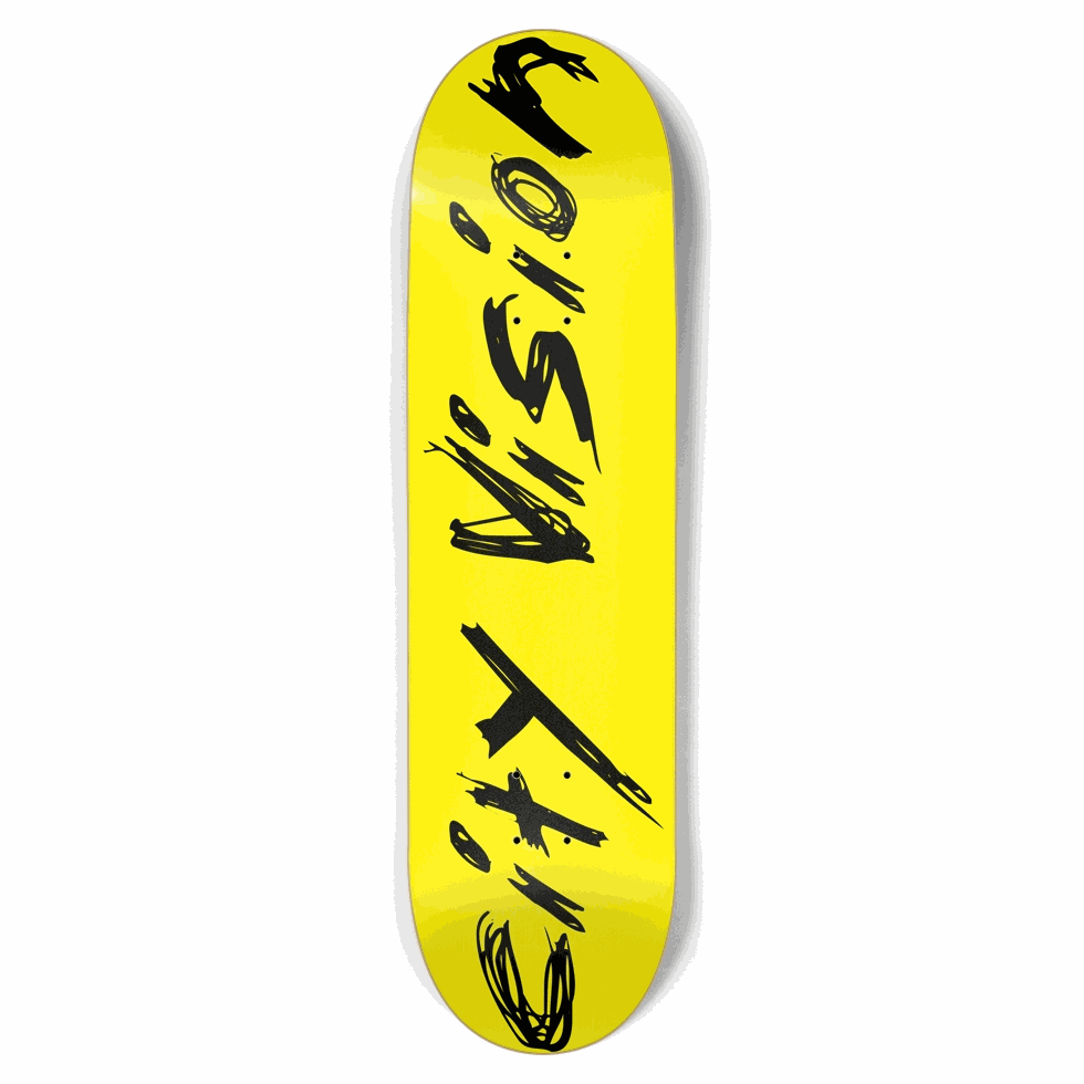 Yellow and Black Name 8.75 City Vision Skateboards City Vision Skateboards 8.75