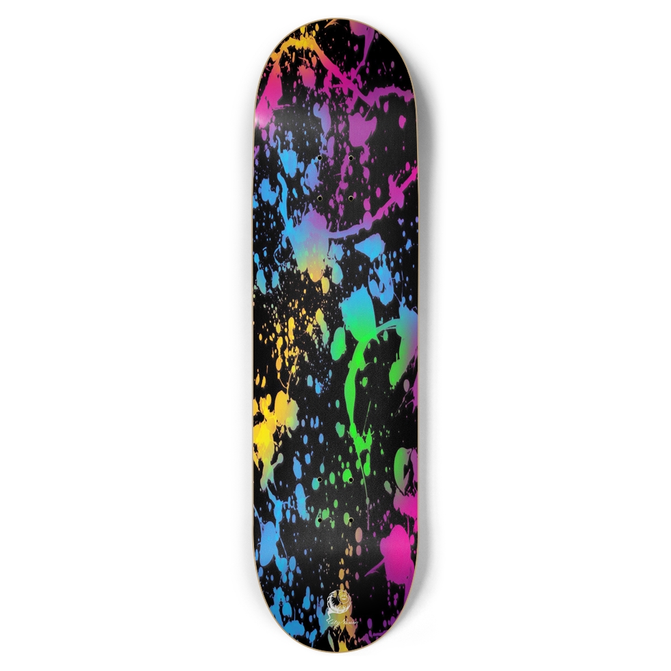 Splatter Paint Black 8.75