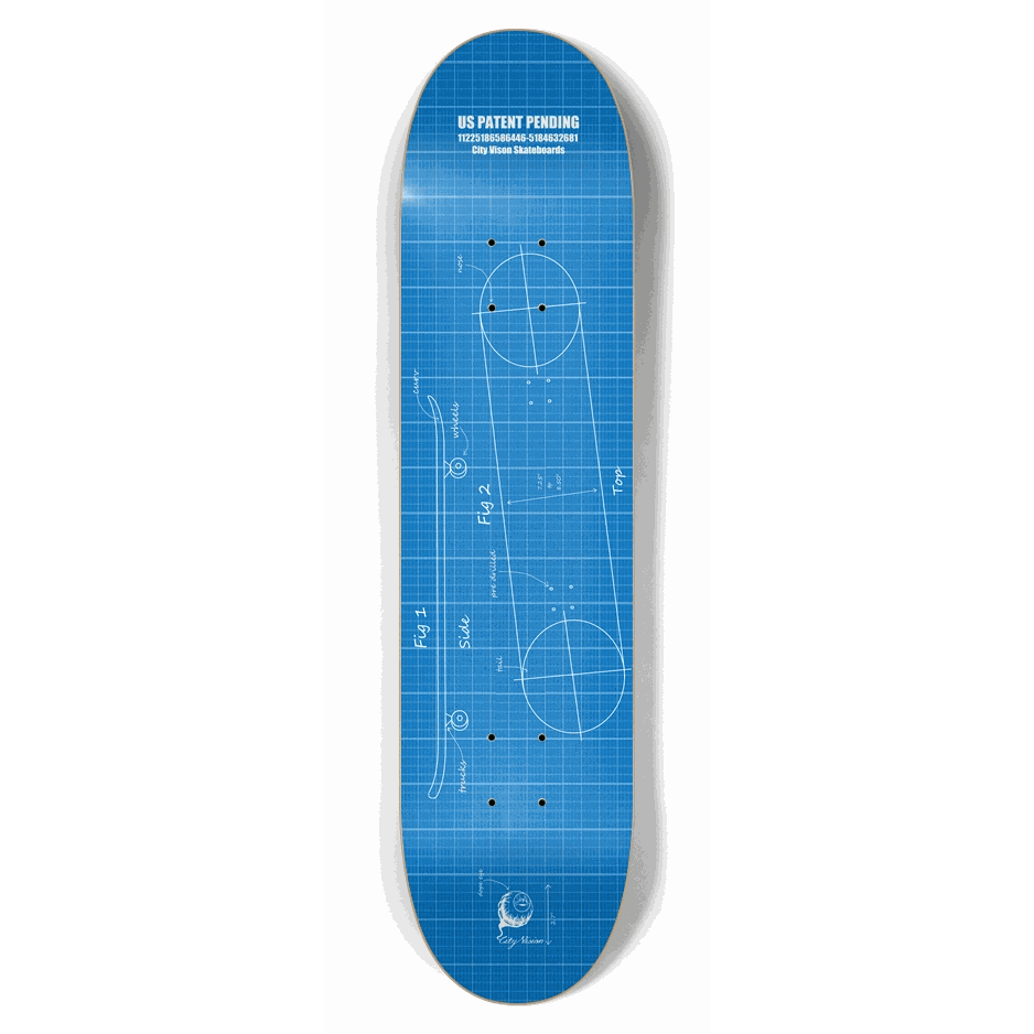Blue Print 7.62 City Vision Skateboards