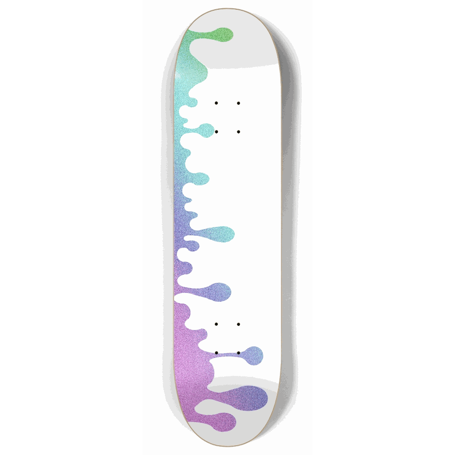 Skateboard - Dripping Glitter 8.00 by City Vision Skateboards (8.00)