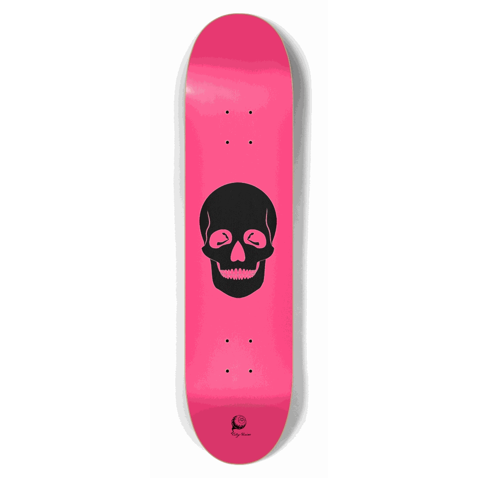 Hot Pink Skull 7.62 City Vision Skateboards