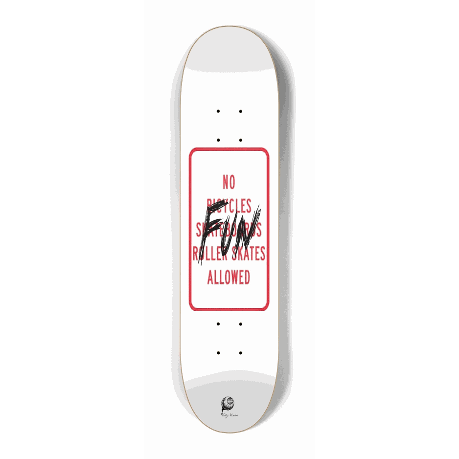 No Fun Mini 7.25 City Vision Skateboards