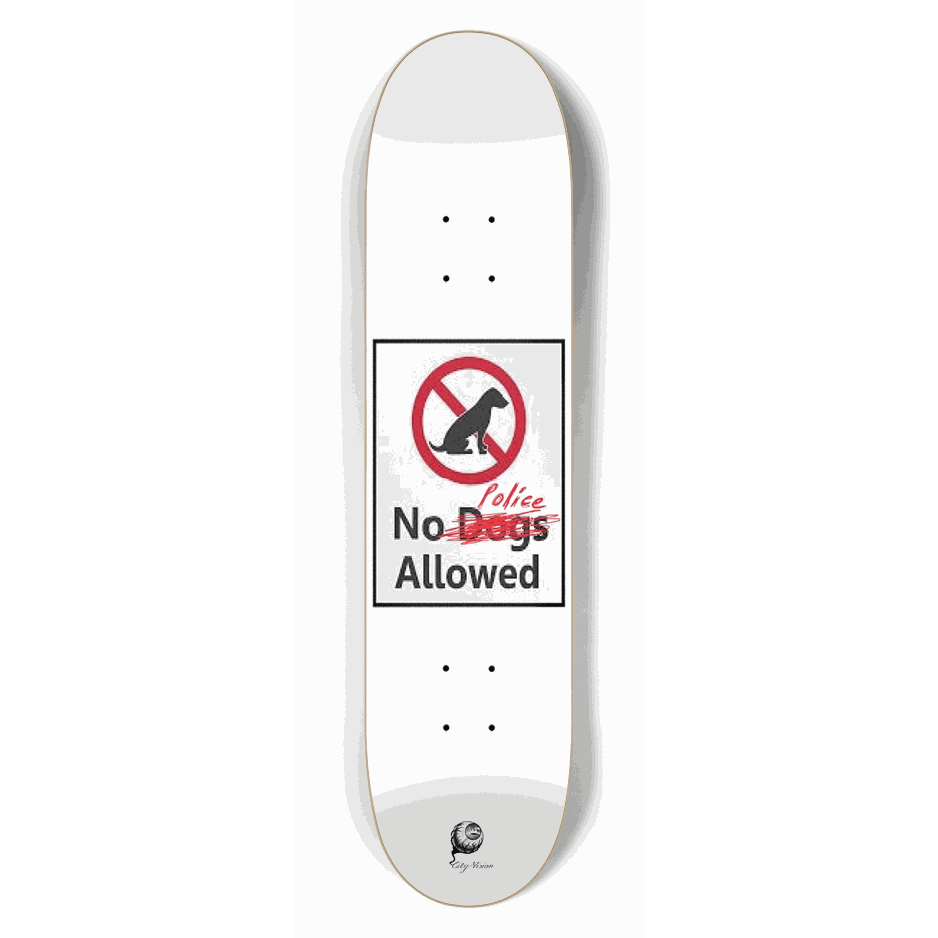 No Police 7.50 City Vision Skateboards