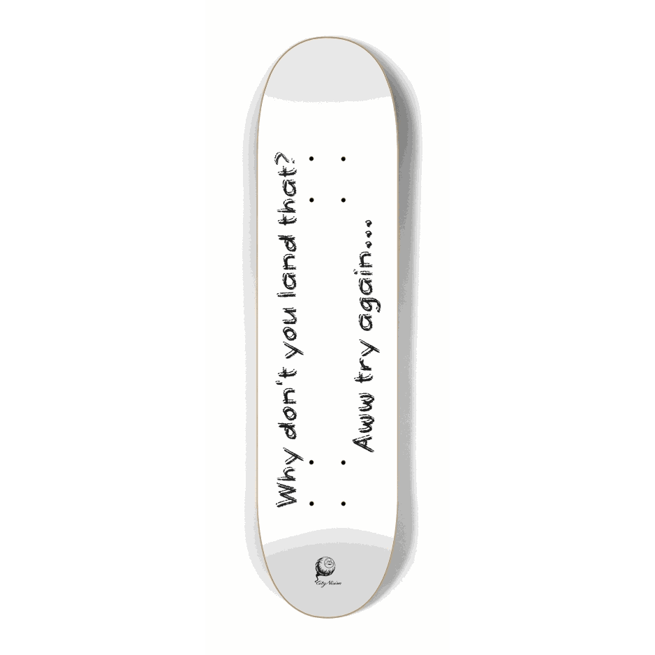 Try Again White Mini 7.25 City Vision Skateboards