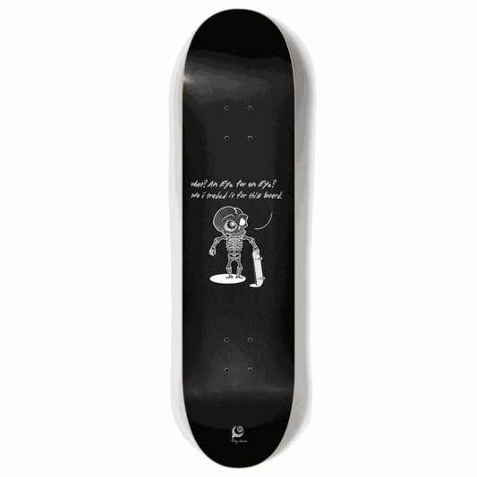 Skateboard - An Eye For An Eye Black 8.00 by City Vision Skateboards (8.00)