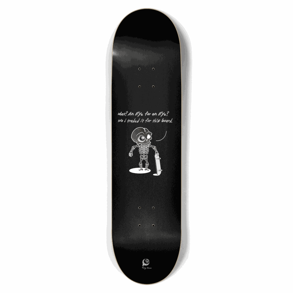 An Eye For An Eye Black 8.50 City Vision Skateboards