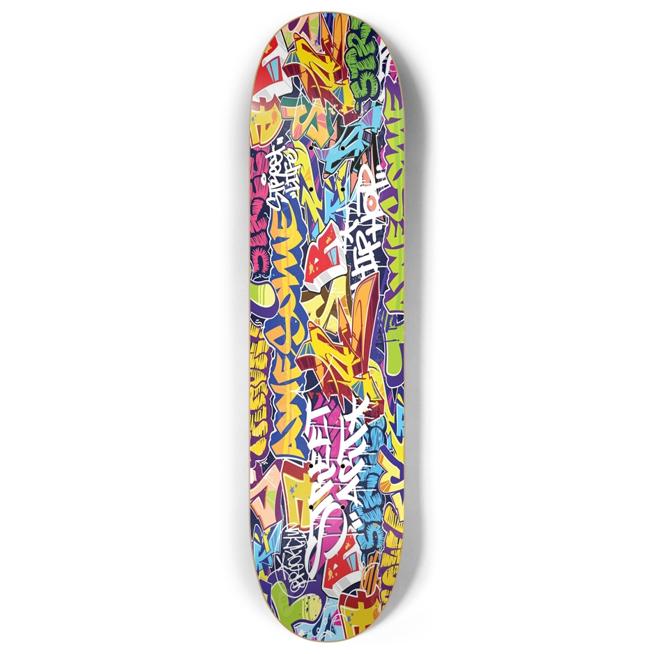 Skateboard - Graffiti 2 8.00 by City Vision Skateboards (8.00)