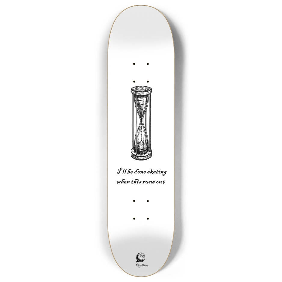 Skateboard - Hourglass 8.00 by City Vision Skateboards (8.00)